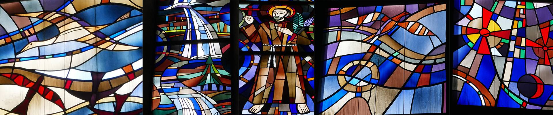 Quelle: Barbara Fank-Landkammer Ausschitte Kirchenfenster St. Franziskus Karlsruhe